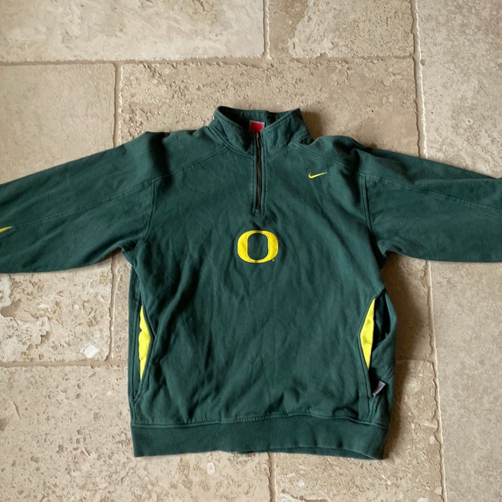 Vintage Nike Oregon Ducks Quarter Zip Sweatshirt